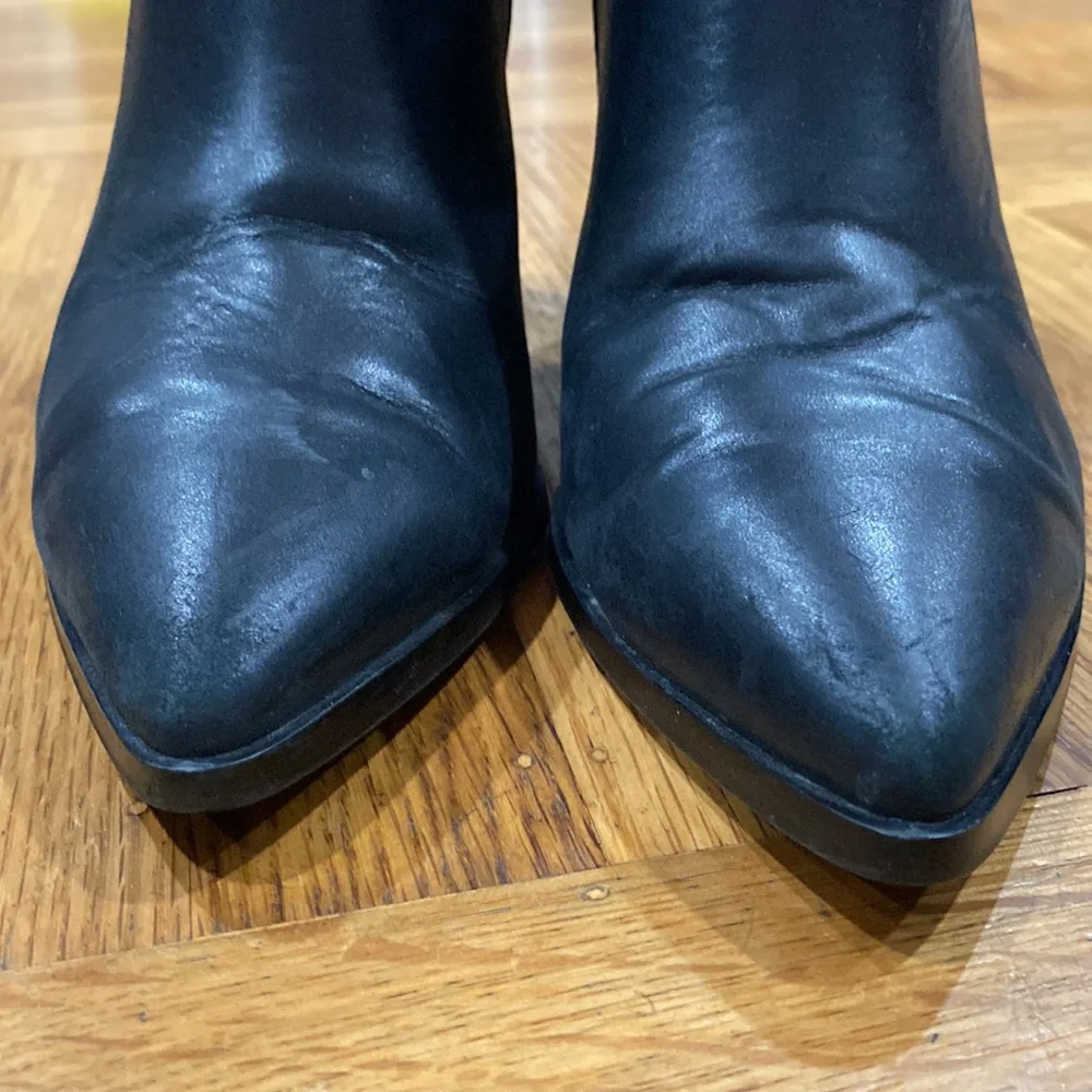 & Other Stories Stacked Heel Ankle Boots - Picture 3 of 10